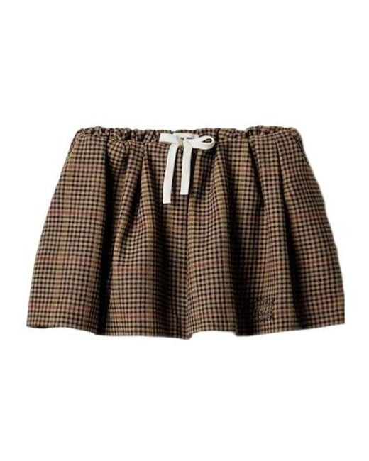 Miu Miu Multicolor Checked Mini Skirt