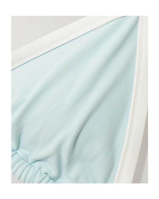 Marysia Swim Blue Porto Two-Tone Triangle Bikini Top