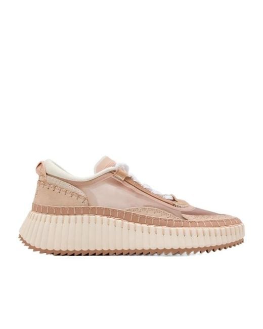 Chloé Pink Chloé Nama Sneakers