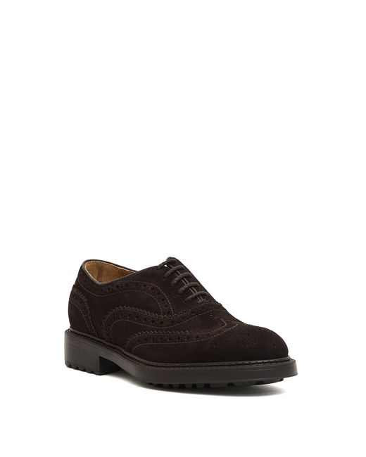Doucal's Brown Brogue Lace-Up Shoes for men
