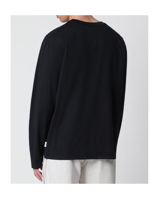 Tekla Blue Long-Sleeved T-Shirt for men