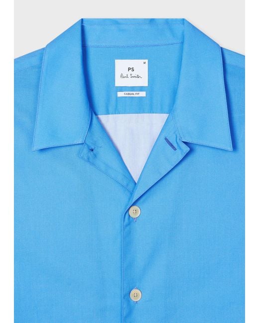 Paul Smith Blue Landscape Print Shirt for men