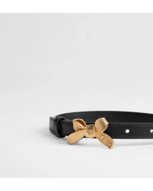 Dior White Issimo Bow Belt