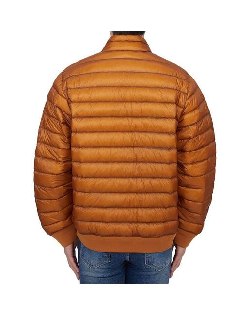 C P Company Orange Long-Sleeved Down Jacket for men