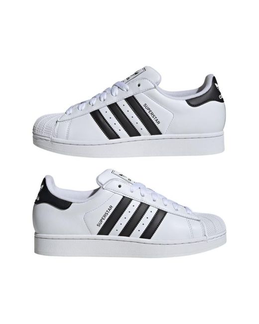 Adidas Originals White Superstar Ii Shoes for men