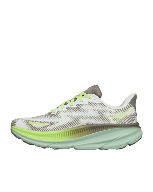 Hoka One One Green Clifton 9 Gtx Lace-Up Sneakers for men