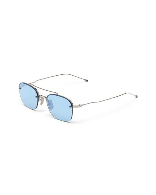 Thom Browne White Browline Sunglasses