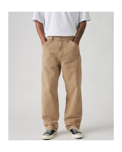 Levi's Natural 568 Straight Leg Jeans for men