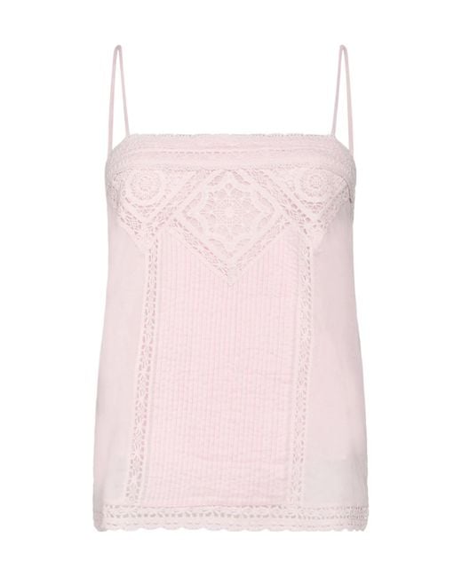 Isabel Marant Pink Solidcolor Sleeveless Tulle Skirt