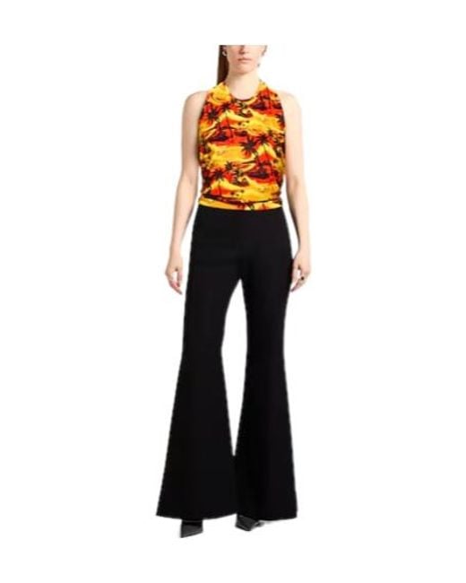 Balenciaga Orange Printed Camisole Tank Top