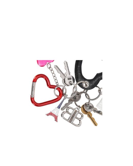 Balenciaga White Heart Plaque Bag Charm