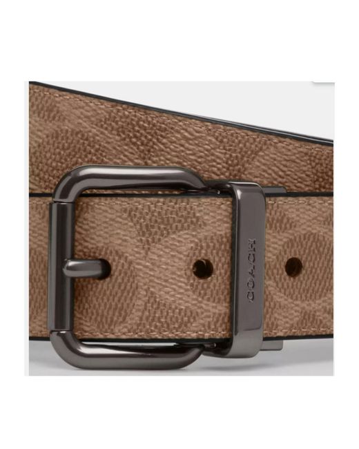 COACH Brown Pin Buckle Belt for men