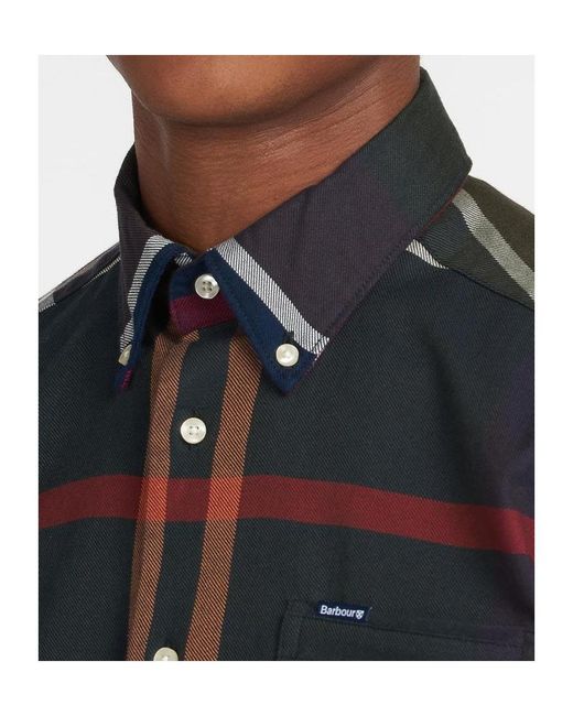 Barbour Green Dunoon Tartan-Print Shirt for men