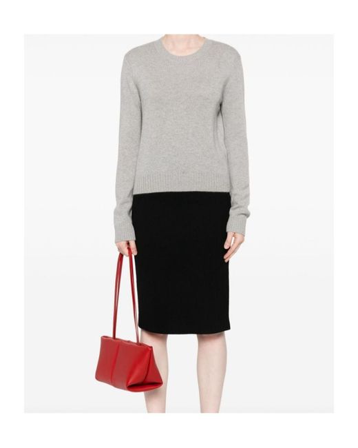 Lisa Yang Gray Mable Crewneck Sweater