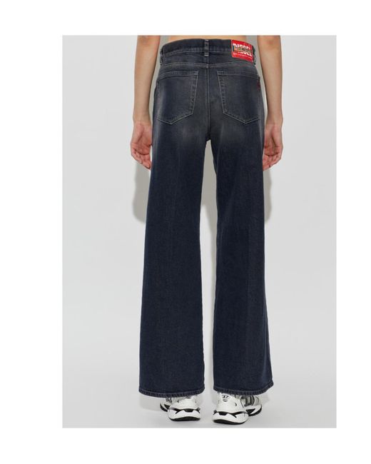 DIESEL Blue 1978 D-Akemi-F Wide-Leg Jeans