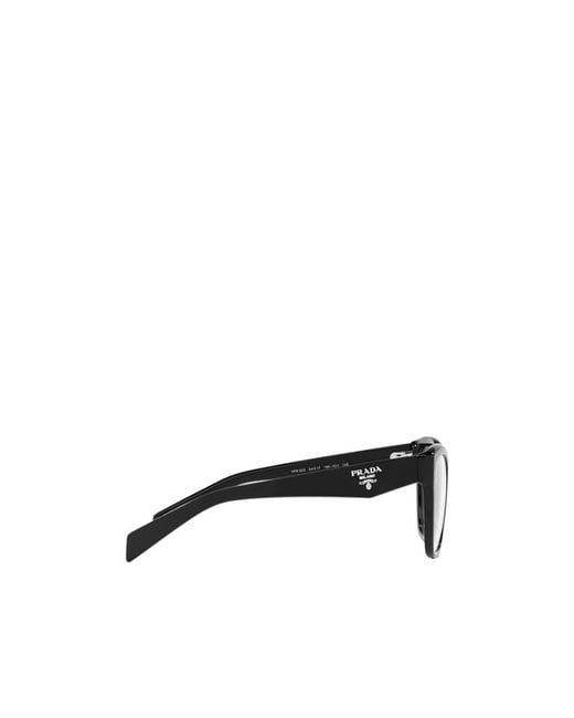 Prada White Eyewear Cat-Eye Glasses