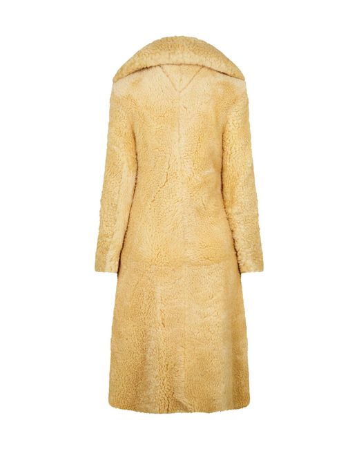 Bottega Veneta Yellow Simple Woolen Coat