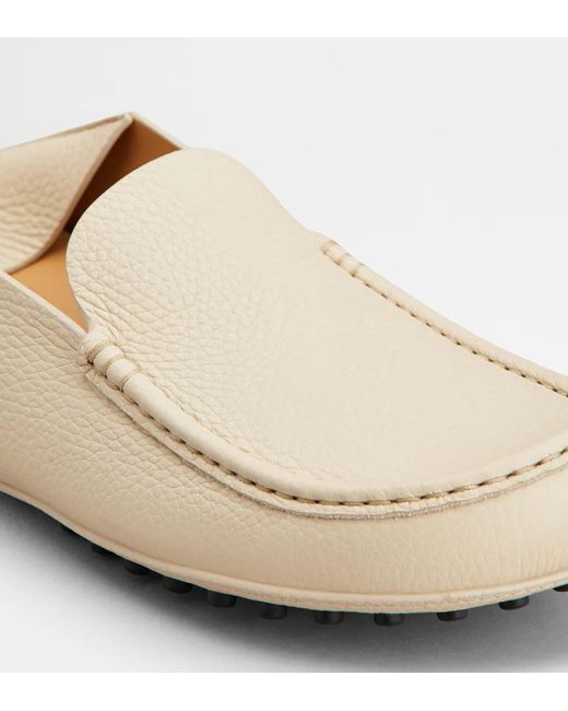 Tod's Natural Round-Toe Loafers for men