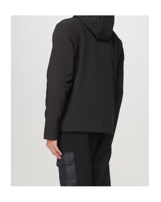 Duvetica Black Logo Zip-Up Casual Jacket for men