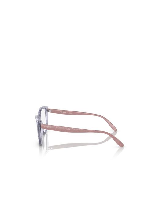 Vogue Eyewear White Cat's Eye Flat Lens