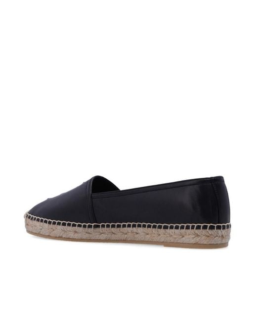 Saint Laurent Gray Cassandre Slip-On Espadrilles