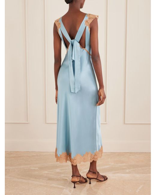 doen silk blue dress Doen | Dresses | Doen Blue And White 0 Silk Dress