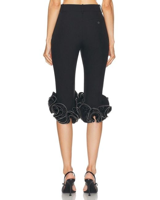 Coperni Black Ruffled Casual Pants