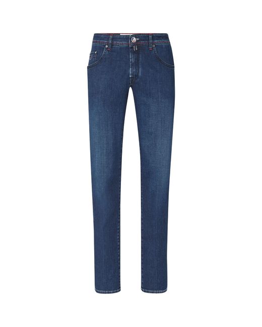 Jacob Cohen Blue Belt-Loop Jeans for men