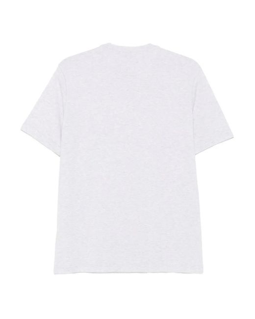 Eleventy White Crew-Neck T-Shirt for men