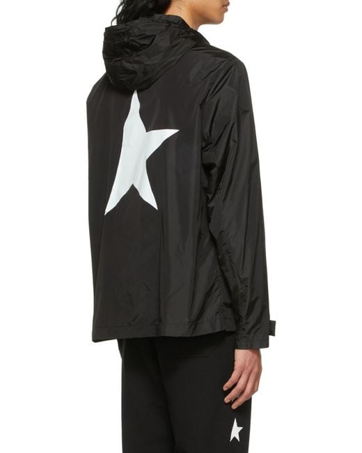 Golden Goose Deluxe Brand Black Daris Zipped Windbreaker for men