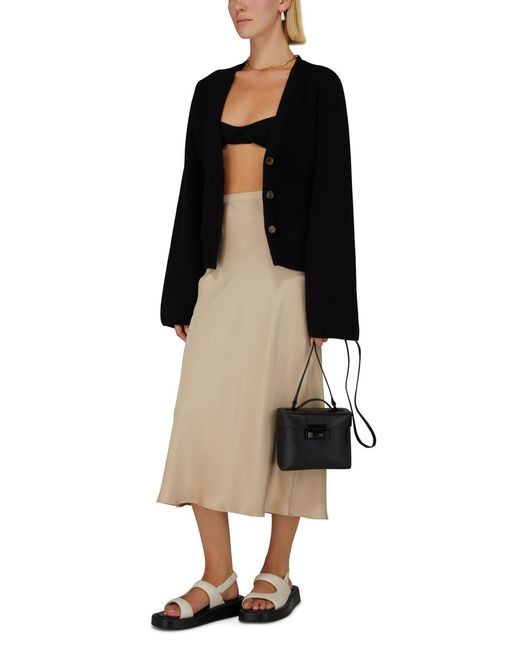 Khaite Black Scarlet Button Cardigan