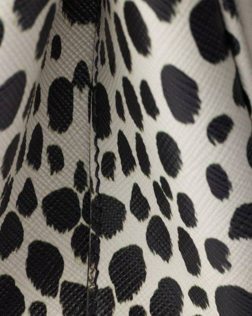 Prada Black Galleria Medium Printed Saffiano Leather Bag
