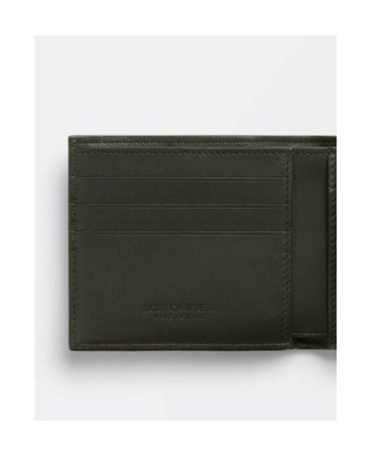 Bottega Veneta Green Cassette Bi-Fold Wallet With Coin Purse for men