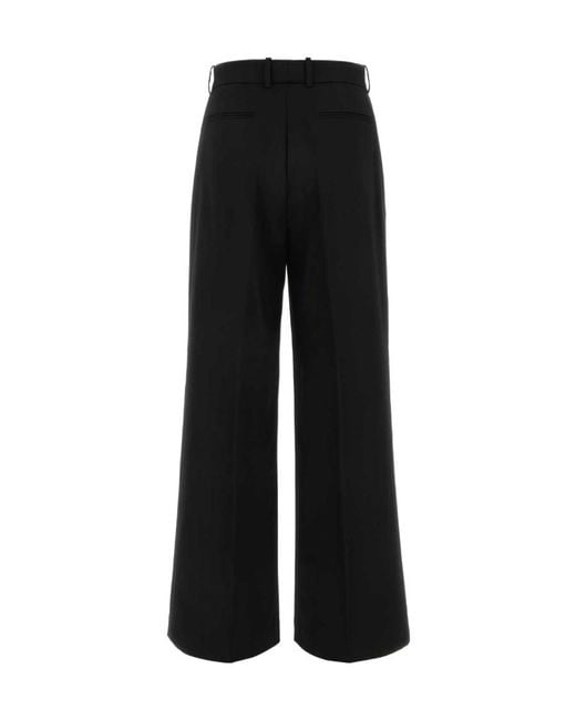 Lanvin Black High Waist Wide Leg Trousers