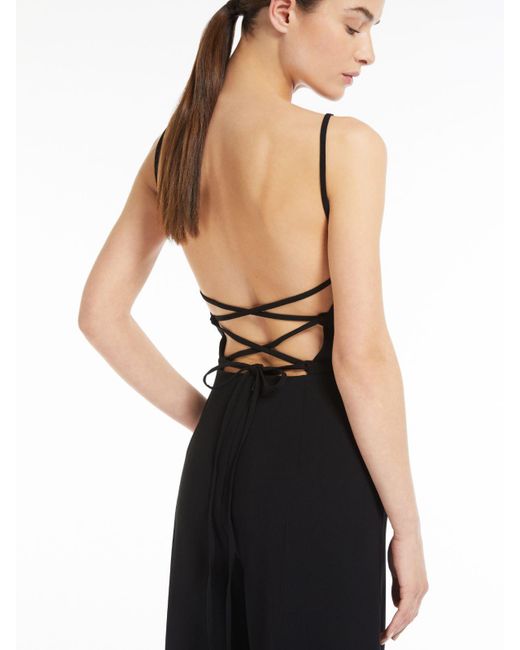 Max Mara Black Straigh Leg Sleeveless Jumpsuit