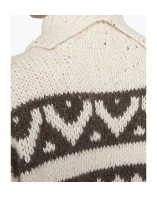 Peserico White Long-Sleeved Sweater