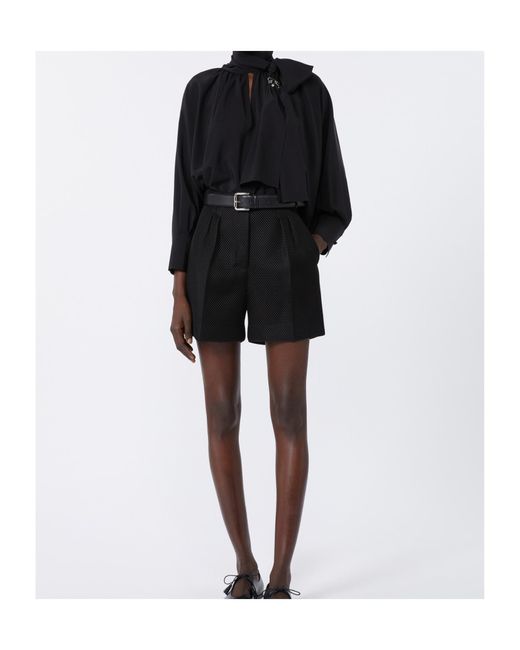 Max Mara Black Avena Shorts