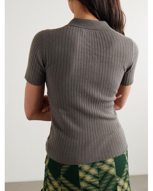 arch4 Gray Ribbed Sweater