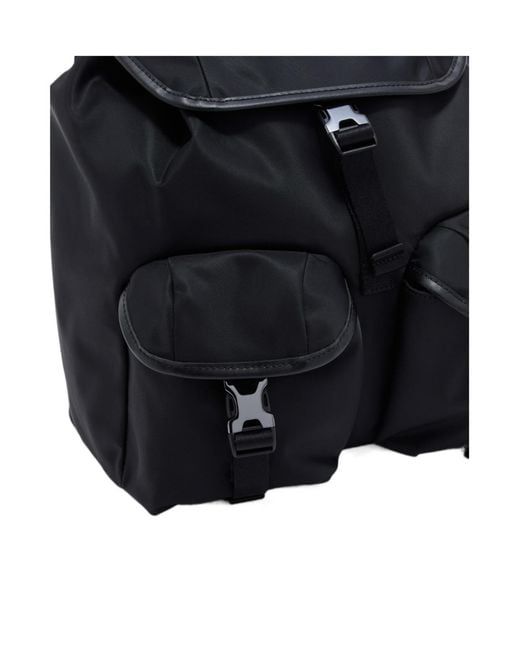 Emporio Armani Black Pocket Detailed Backpack for men