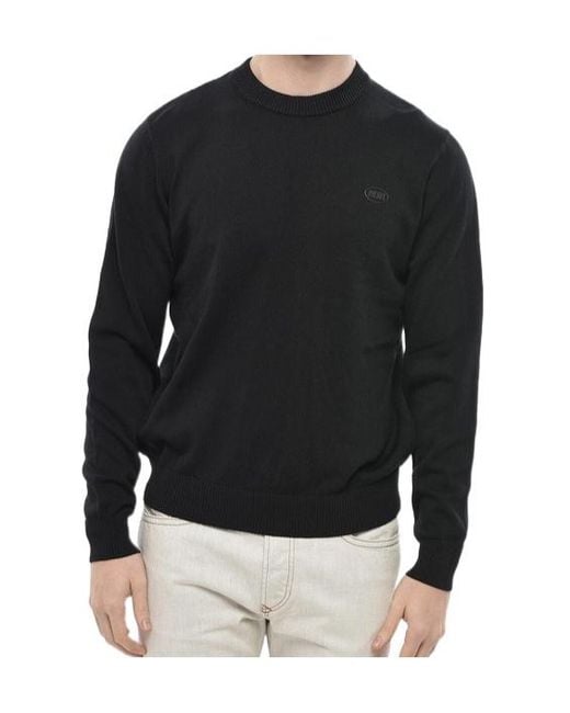 DIESEL Black Long-Sleeved Crew Neck Sweatshirt for men