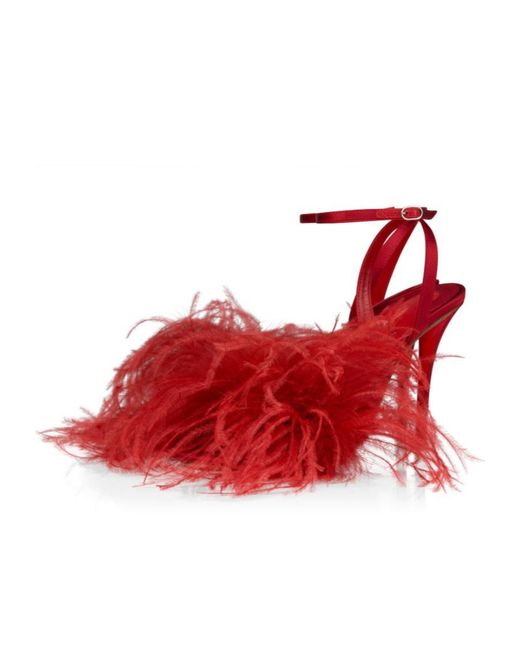 Christian Louboutin Red Miss Z Poupi Strappy Sandals
