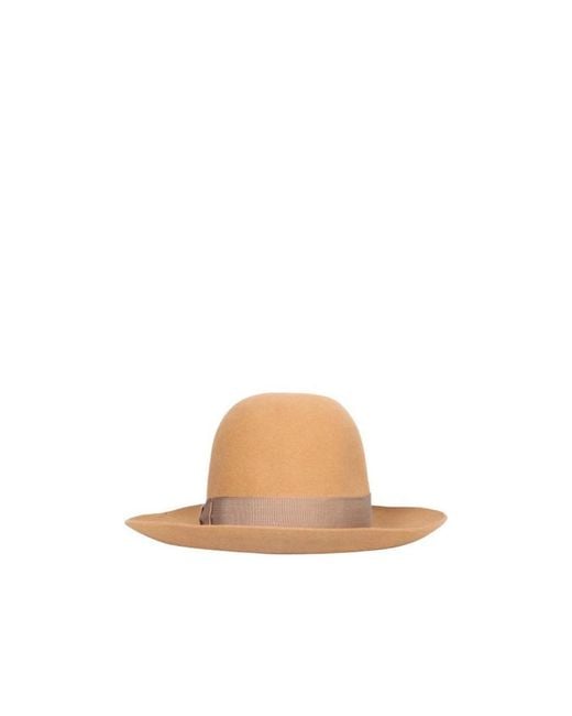 Borsalino White Logo Hat