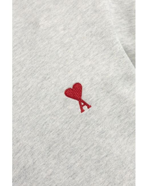 AMI White Ami Ami De Coeur Crewneck Sweatshirt