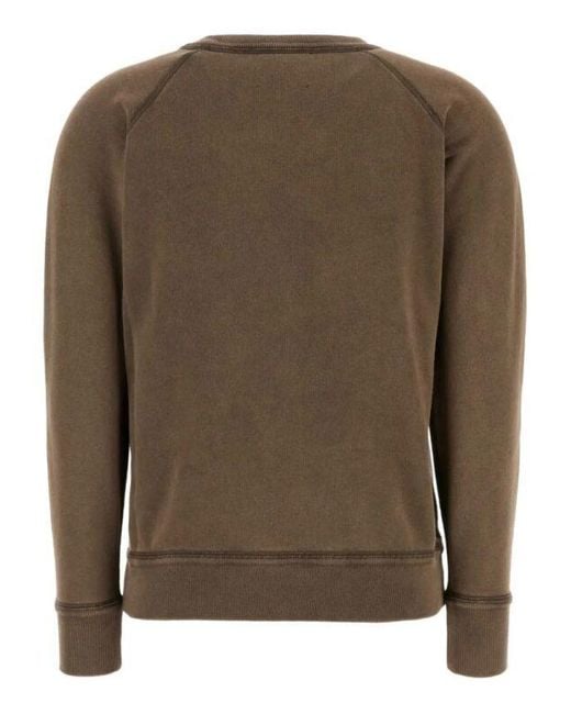 Isabel Marant Brown Mikoy Logo Printed Sweatshirt for men