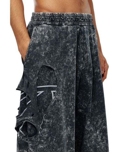 DIESEL Blue P-Eckyo-Peeloval Oval D Pants for men