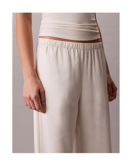 Calvin Klein Pink Wide-Leg Pants