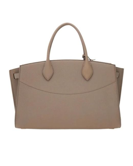 Ferragamo Brown New Ferragamo Studio Soft Bag (L)