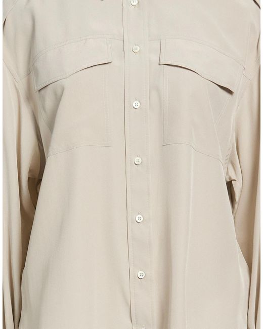 Brunello Cucinelli Natural Silk Shirts Blouses