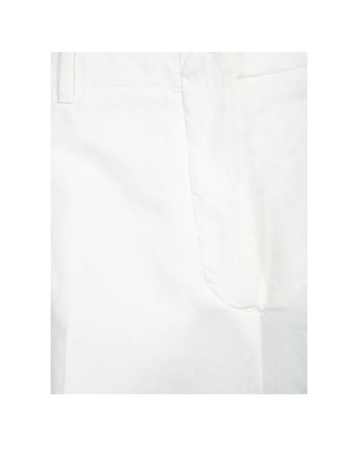 Incotex White Ilya Wide-Leg Pants