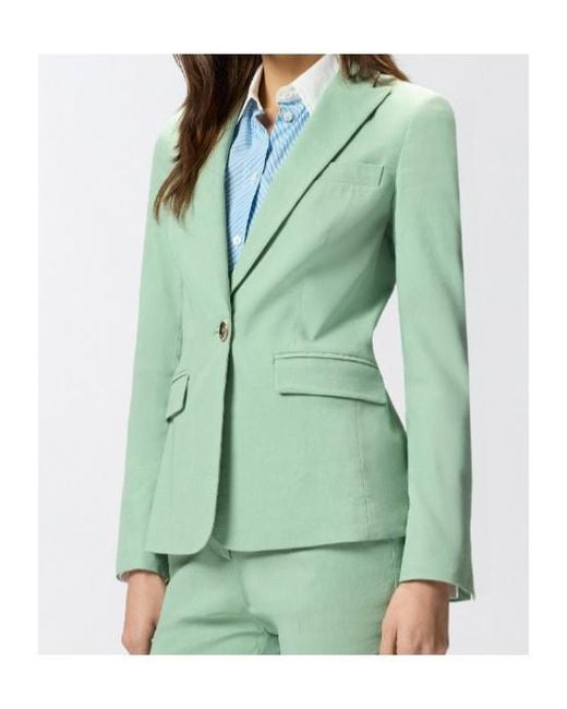 Pinko Green Button Blazer